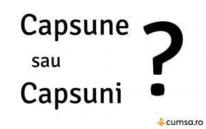 Cum se scrie corect: ”capsune” sau ”capsuni”?