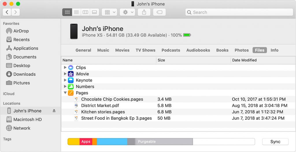Cum sa transferi fisiere de pe iPhone sau iPad pe Mac cu macOS Catalina