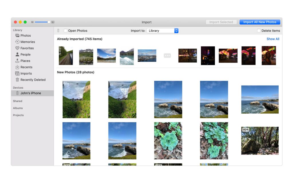 Cum sa transferi poze si video de pe iPhone sau iPad pe MacBook