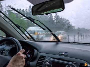 Cum sa conduci in siguranta pe ploaie daca esti sofer incepator