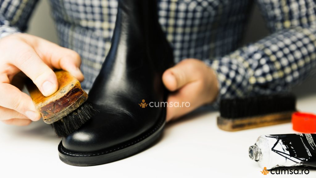 Curatare pantofi de piele