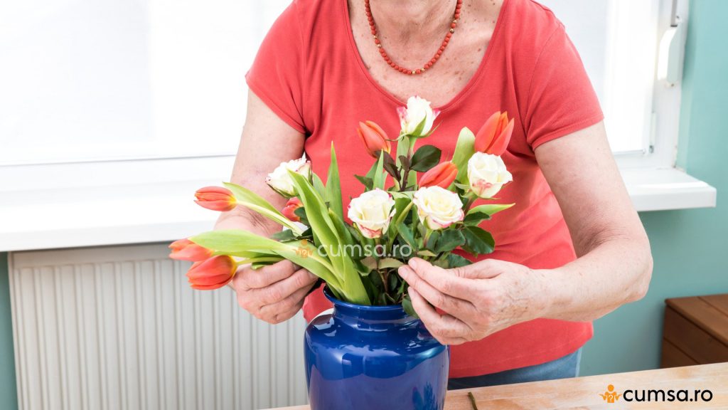Cum sa pui corect un buchet de flori in vaza
