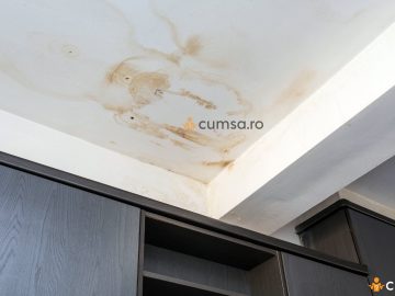 Cum sa cureti petele de apa aparute pe tavan