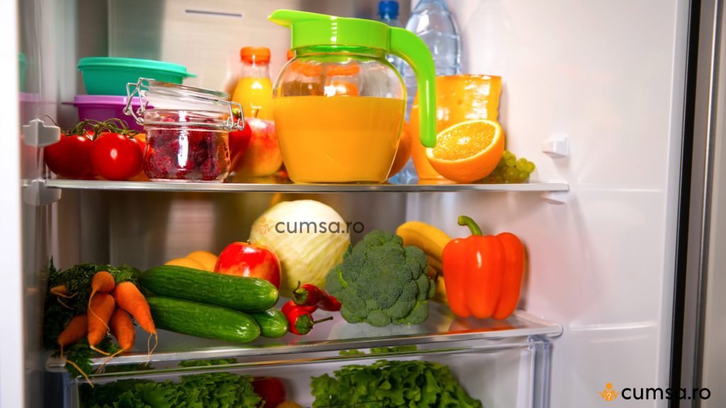 Fructe si legume in frigider