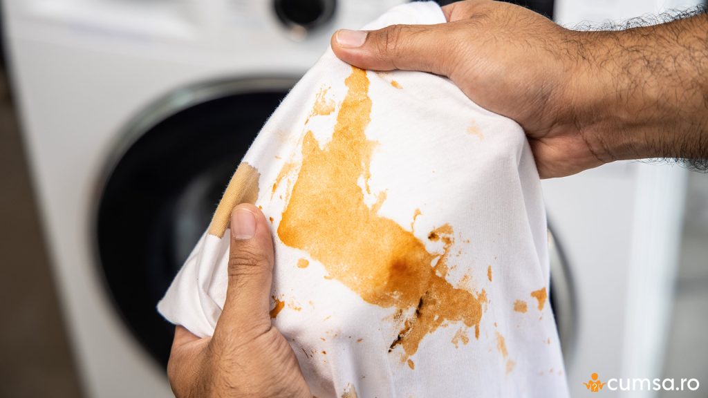 Tricou alb patat cu sos de soia