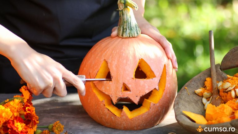 Cum sa ajuti dovlecii taiati de Halloween sa reziste cat mai mult