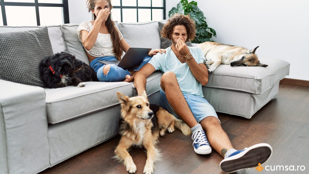 Cum sa scapi de mirosul de caine din apartament