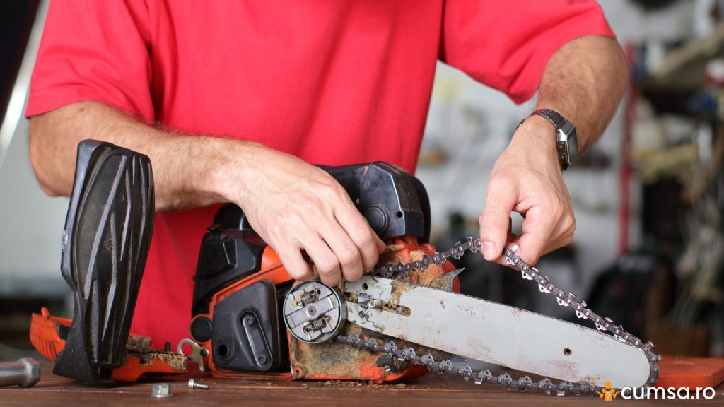 Desfacerea lantului la drujba