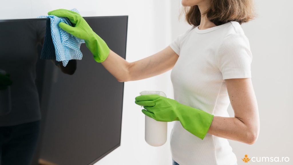 Poti folosi solutia de geamuri pentru curatarea televizorului?