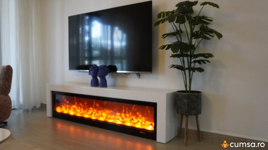 Semineu electric in sufragerie