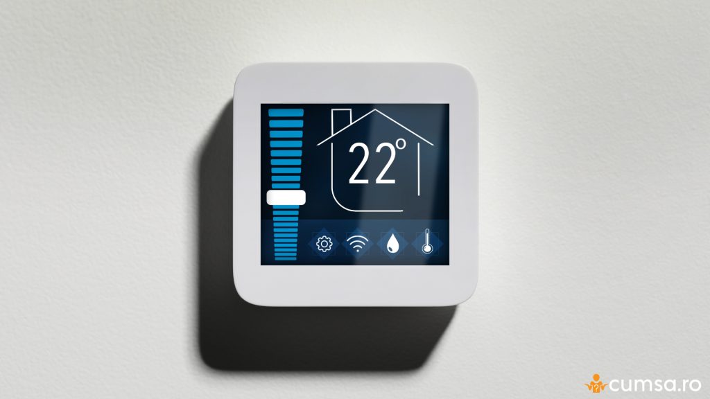 Termostat montat pe perete