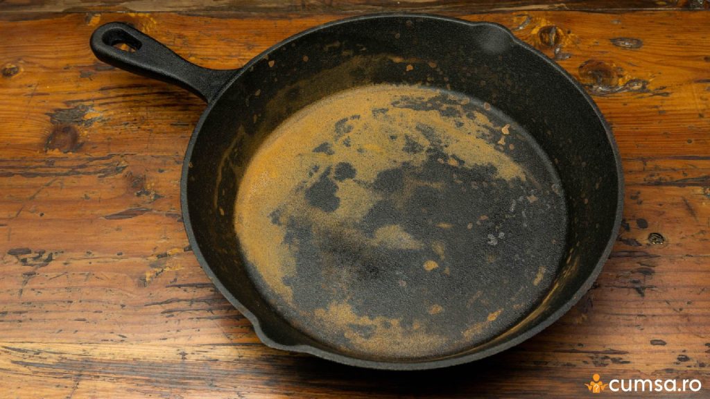 Cum sa cureti rugina de pe tigaile de fonta