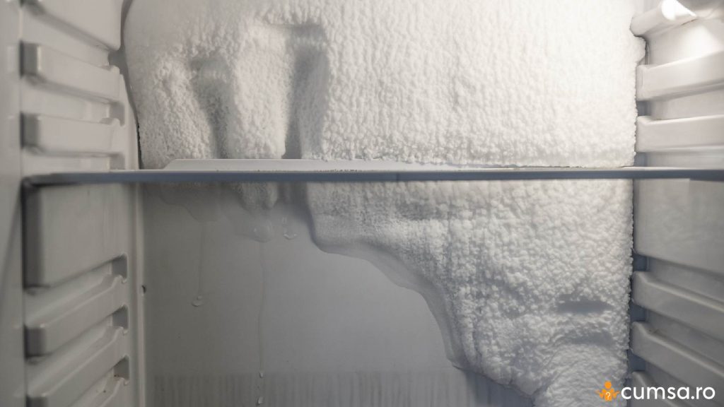 Gheata formata in frigider