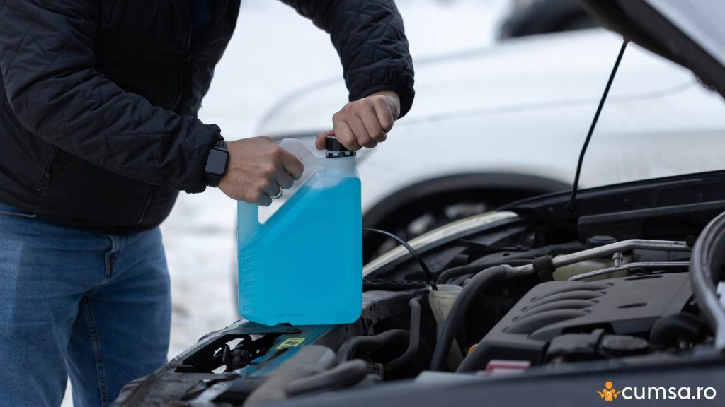 Solutie pentru curatarea parbrizului rezistenta la inghet