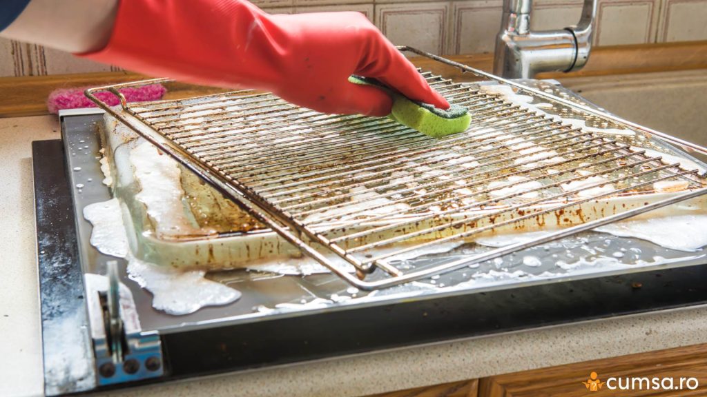 Curatare gratar cuptor