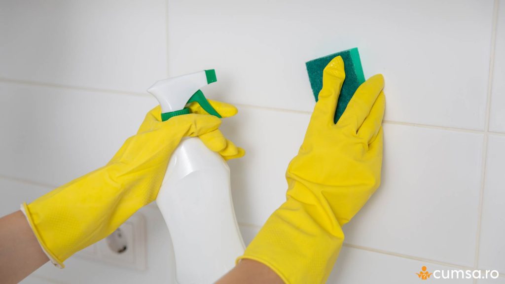 Faianta curatata dupa zugravit